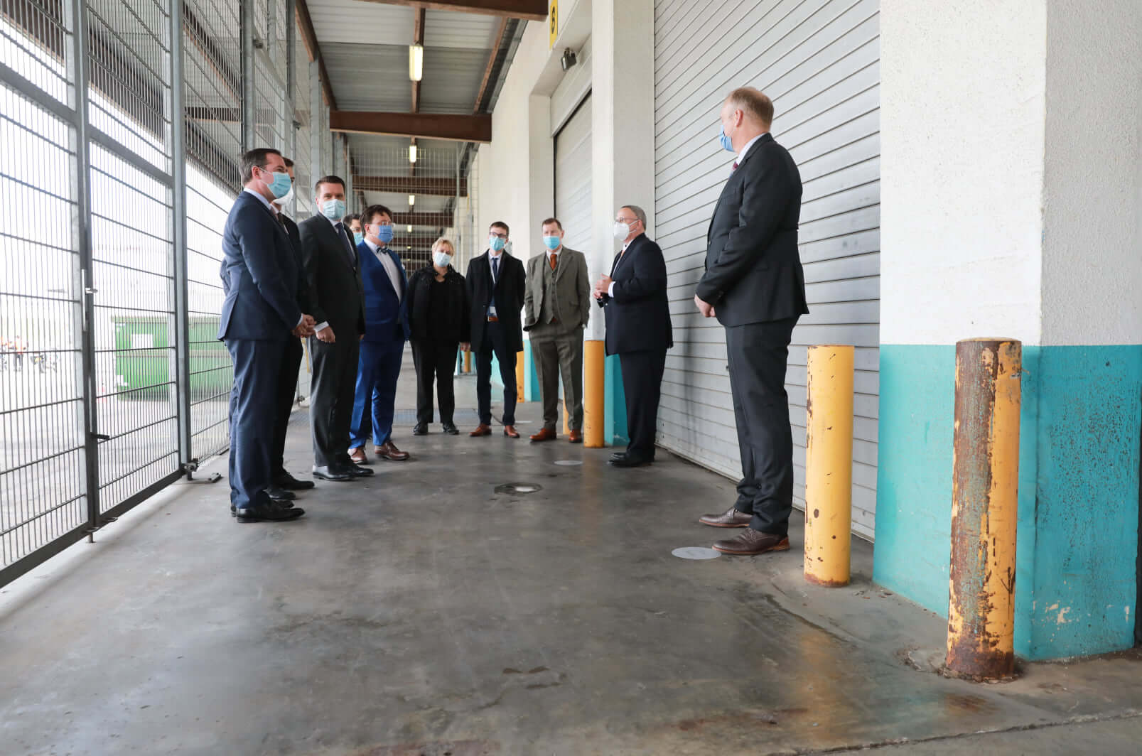 Visite du centre logistique de POST à Luxembourg-Findel.