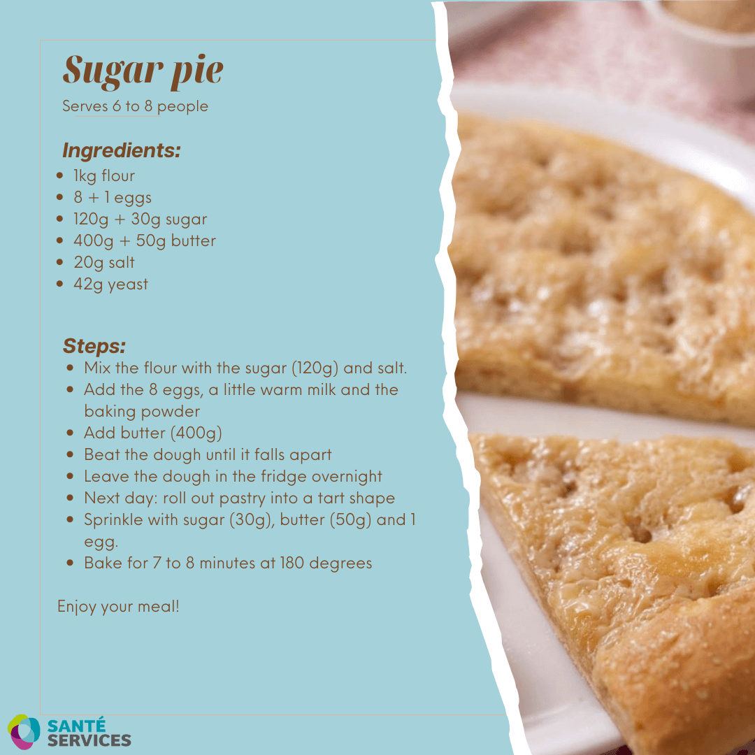 Catering - Recipe : suger pie